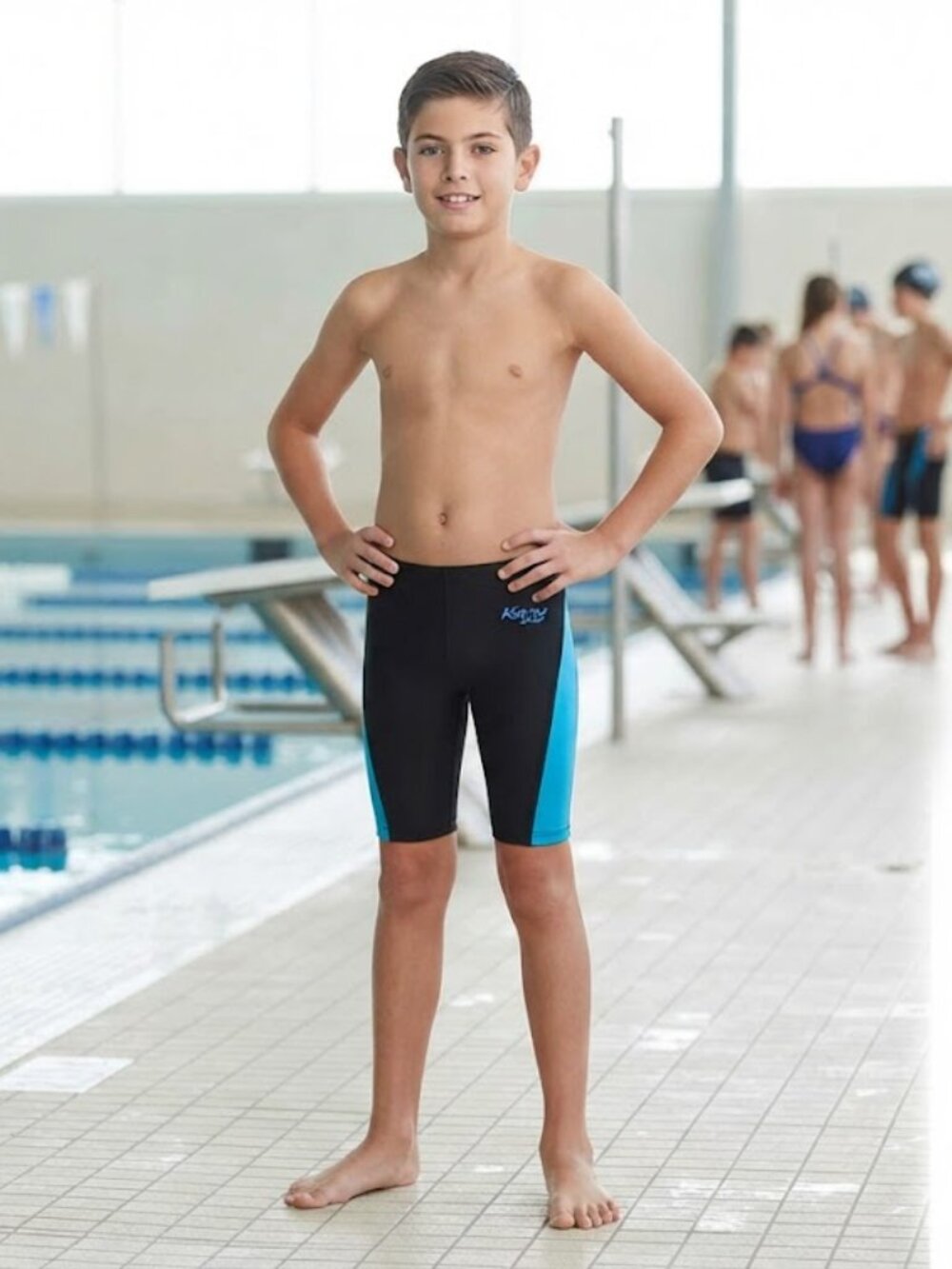 Kanu Surf Big Boys' Competition Jammers Black Blue Large